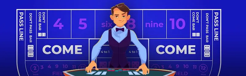 Types de paris sur le craps en ligne