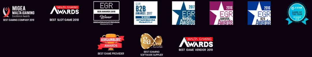 Pragmatic play software - awards list.