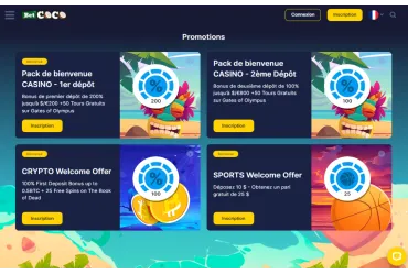 Betcoco Casino – bonus et promotions