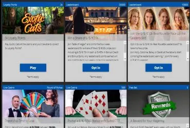 Betway casino - list of promotions