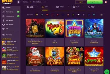 Bizzo Casino - games