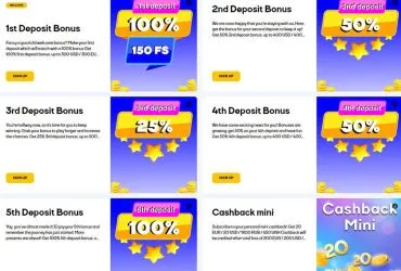 CatCasino casino - list of promotions