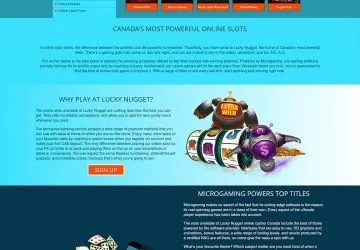 Lucky Nugget casino - page "About us".
