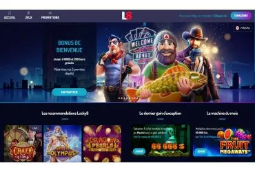 Lucky8 Casino - page d'accueil