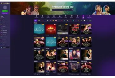 Playfina Casino - jeux