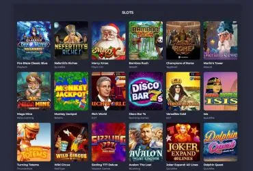 Rolling Slots casino - list of slot machines