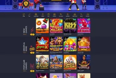 Rolling Slots casino - lobby