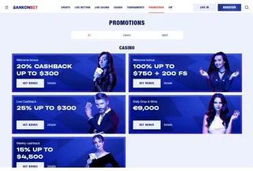 Bankonbet casino - promotions