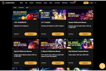GoldenBet casino - promotions