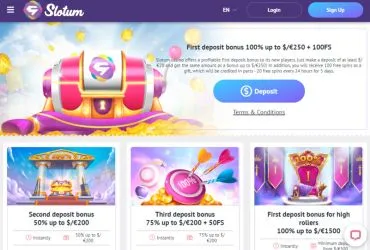 Slotum casino - promotions