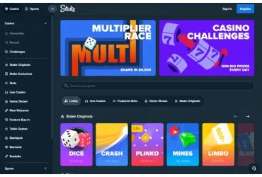 Stake casino - main page