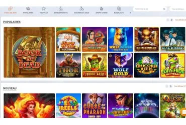 TonyBet casino - jeux