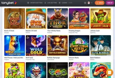 TonyBet casino - slots
