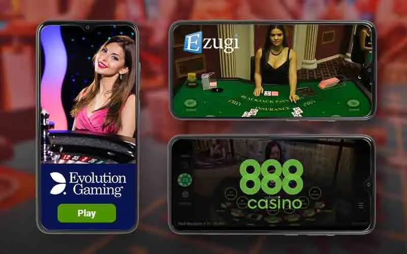 Mobile online live dealer casino games