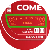 Field bet - online craps