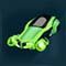 Voiture de course verte