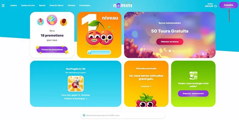 Dépôt avec MasterCard Étape 2