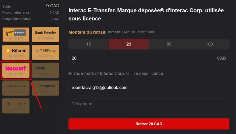 Nombre r&eacute;duit de m&eacute;thodes de paiement