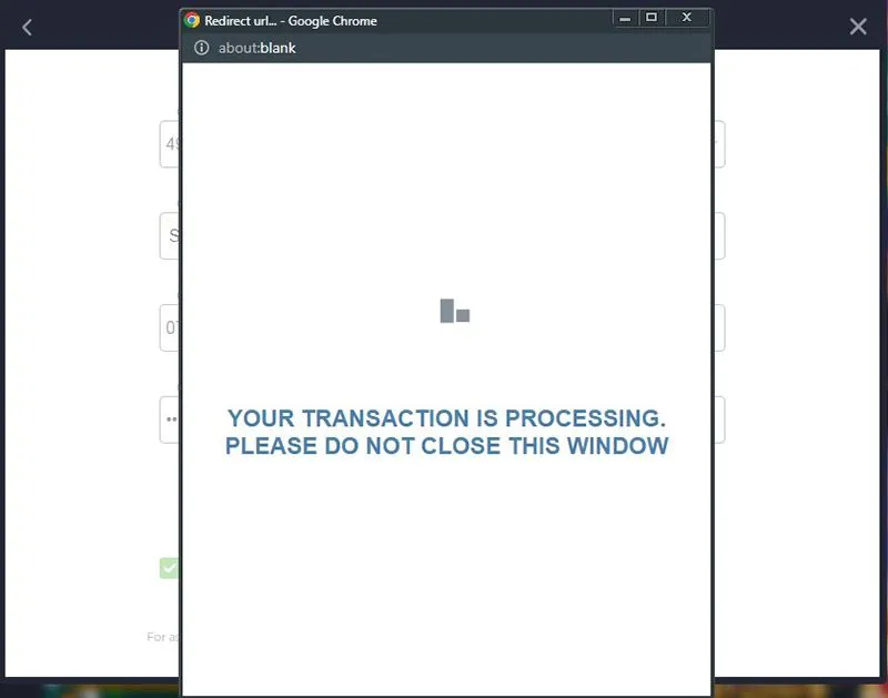 Dépôt avec Visa Étape 6