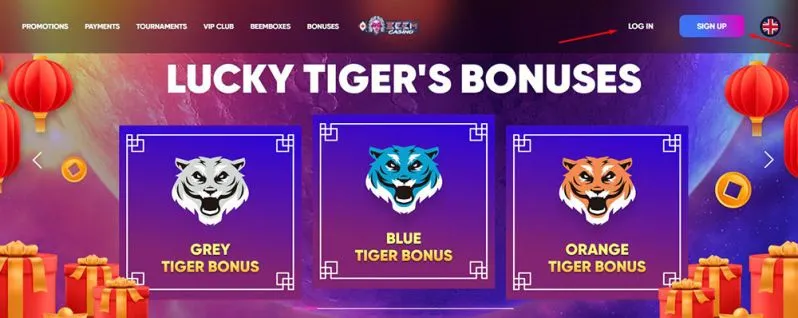 Creating a casino account