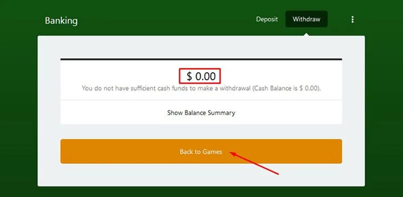 Withdrawal amount