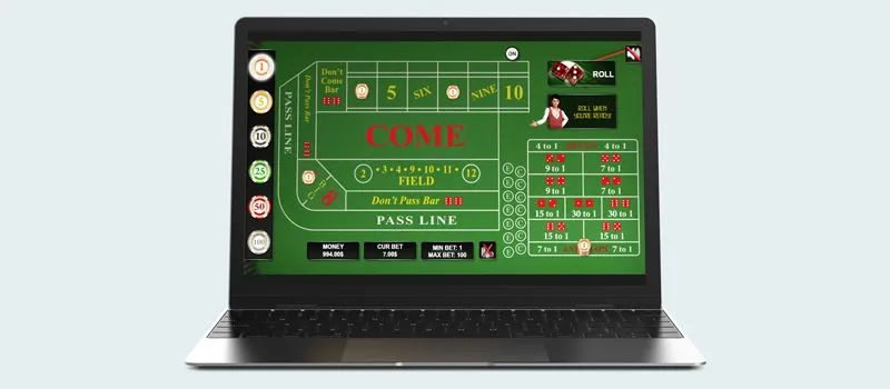 free online crapless craps