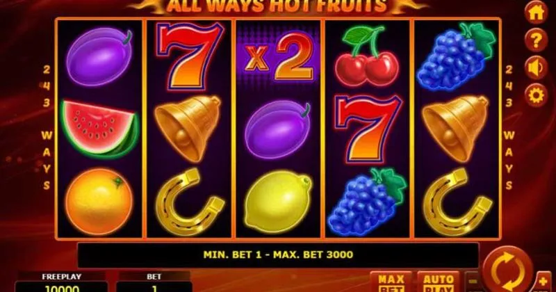 Play in All Ways Hot Fruits Slot Online from Amatic for free now