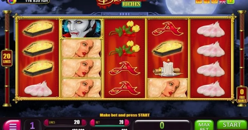 Play in Dracula Riches Slot Online from Belatra for free now