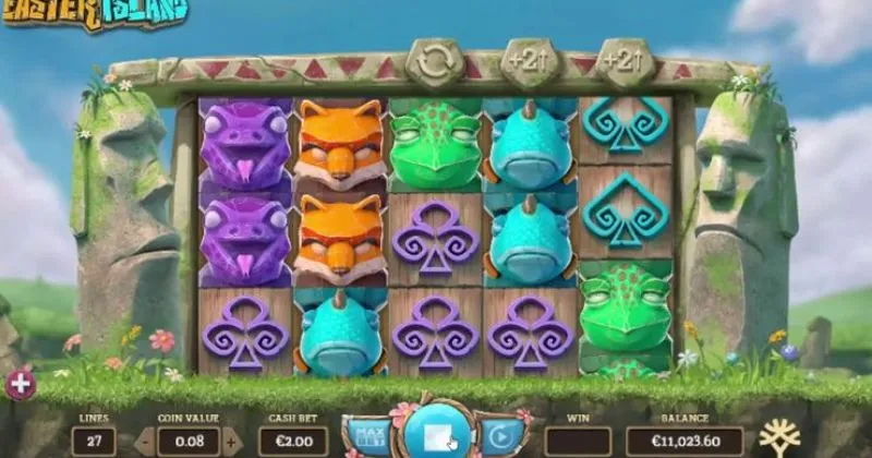 Play in Easter Island slot online from Yggdrassil for free now