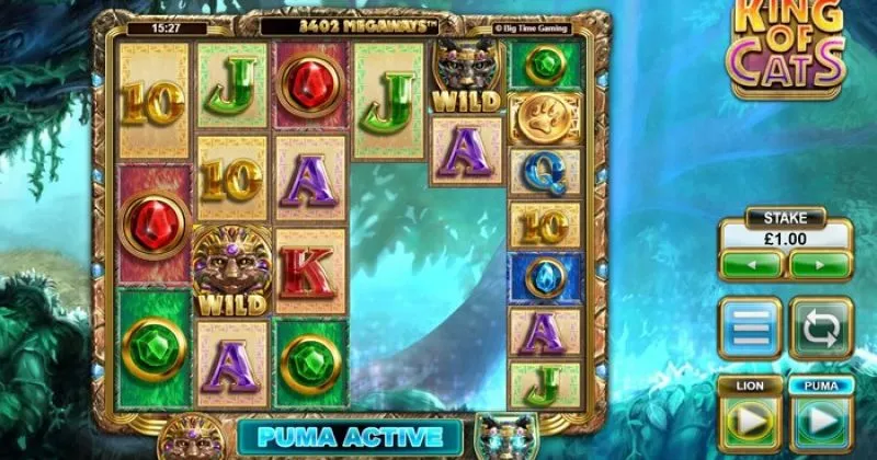 Play in King of Cats Slot Online from Big Time Gaming for free now