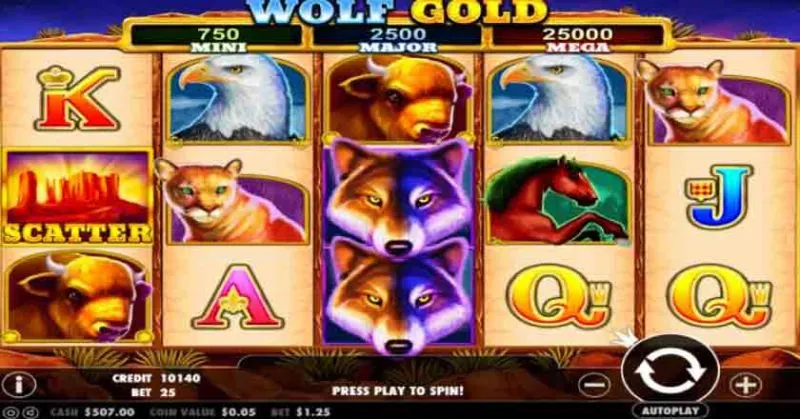 Play in Wolf Gold by Pragmatic Play for free now