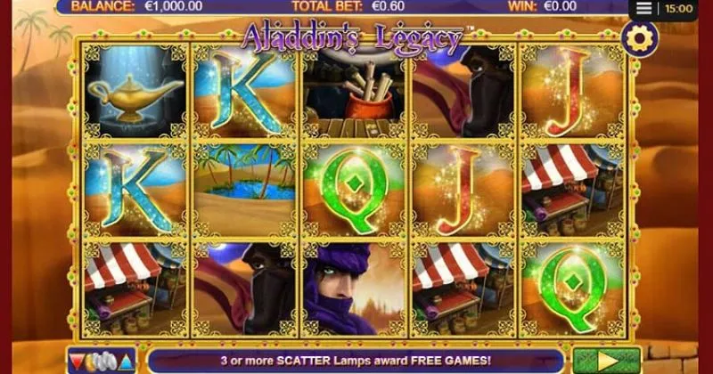 Play in Aladdin's Legacy Slot Online from Amaya for free now