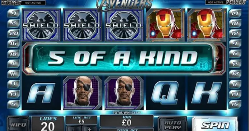 Play in Avengers Slot Online from Playtech for free now