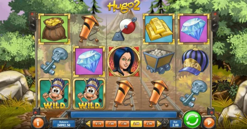 Play in Hugo 2 Slot Online From Play'N Go for free now