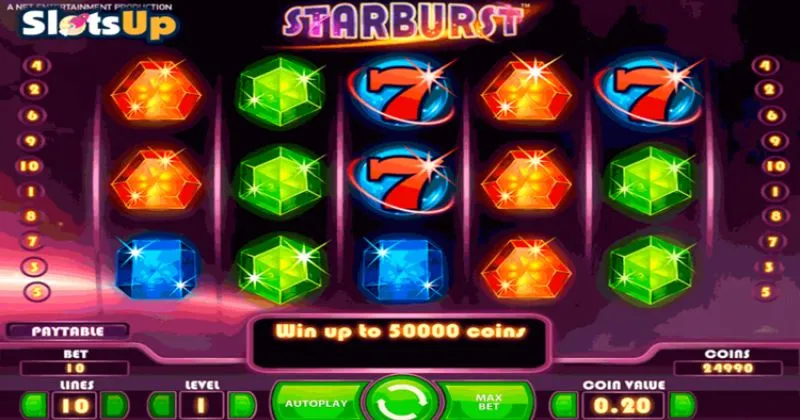 Play in Starburst Slot Online from NetEnt for free now