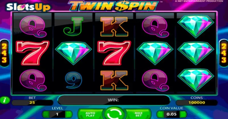 Play in Twin Spin Slot Online from NetEnt for free now