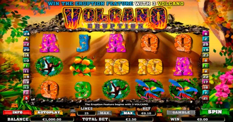 Play in Volcano Eruption Slot Online from NextGen for free now
