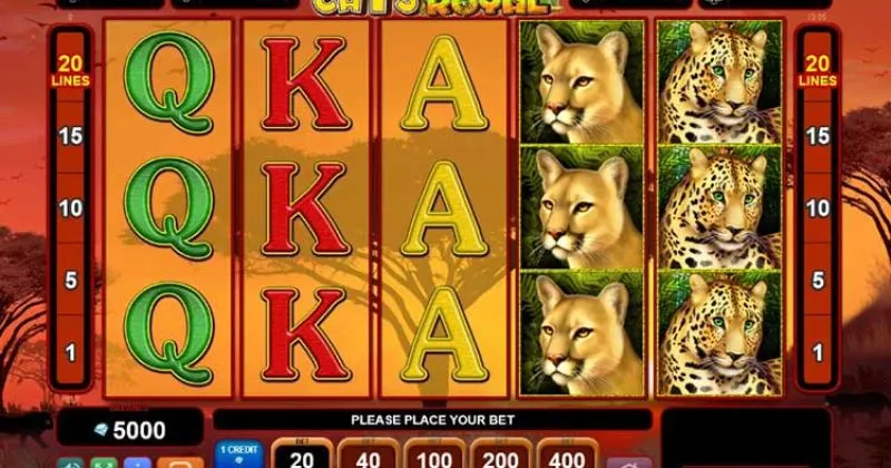Play in Cats Royal Slot Online from EGT for free now