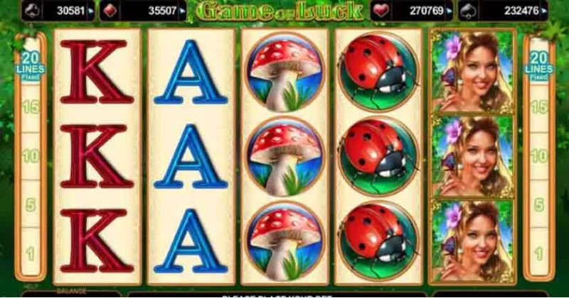 Play in Game of Luck Slot Online from EGT for free now