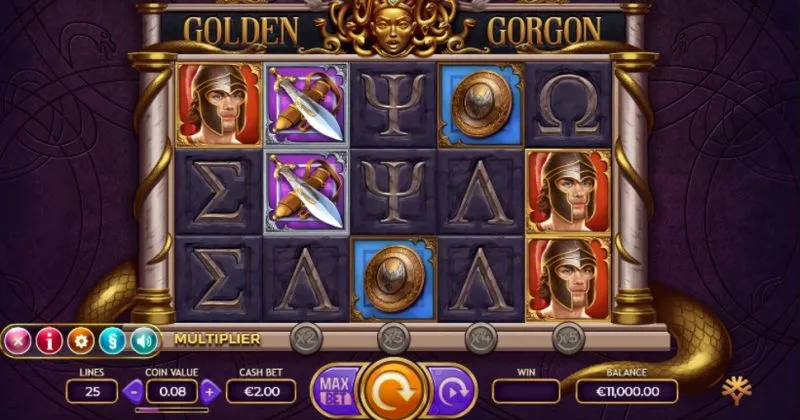 Play in Golden Gorgon Slot Online from Yggdrasil for free now