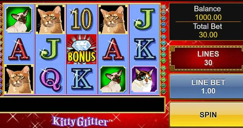 Play in Kitty Glitter Slot Online From IGT for free now