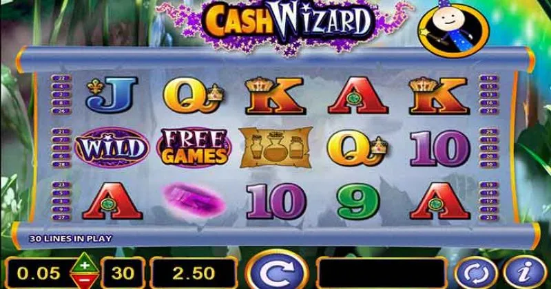 Play in Cash Wizards Slot Online from Bally for free now