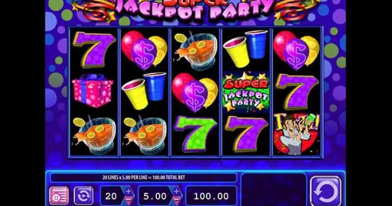 Play in Super Jackpot Party Slot Online from WMS for free now