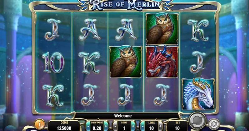 Play in Rise of Merlin Slot Online from Play'n GO for free now