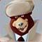 Bear in Grey Hat