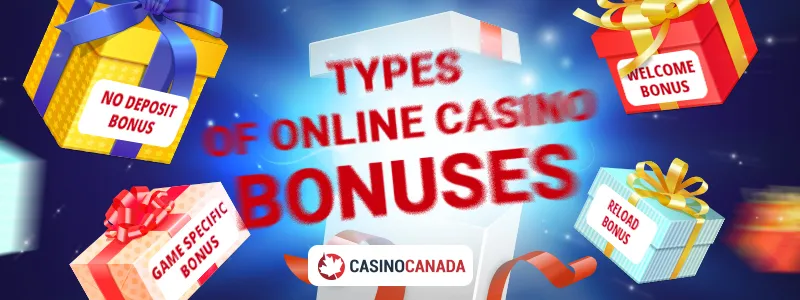The offer types a Canadian account is shown, from welcome packages to reloads