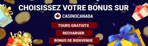 bonus de casino en ligne au Canada Liste complète